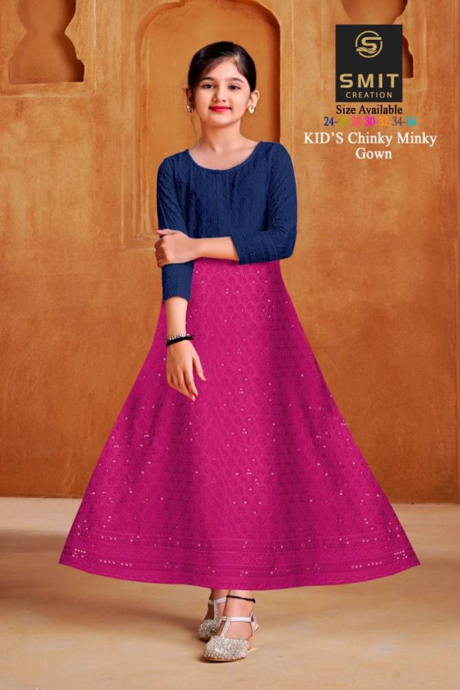 CHINKY MINKY Festive Wear Wholesale Kids Gown Collection